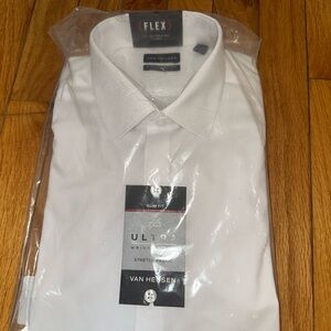 Van Heusen White Men's Slim Fit Dress Shirt